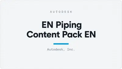 EN Piping Content Pack EN — Autodesk plugin