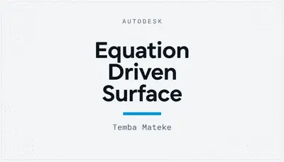 Equation Driven Surface — Autodesk plugin