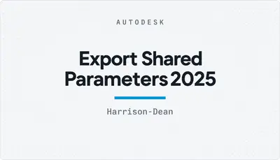 Export Shared Parameters2025 — Autodesk plugin