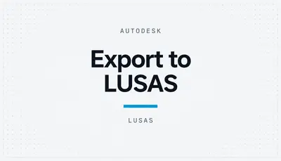 Export to LUSAS — Autodesk plugin