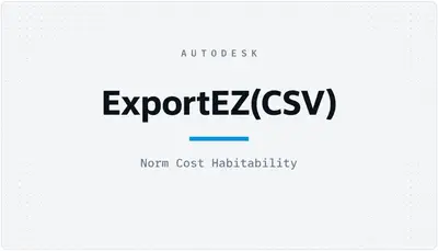 ExportEZ(CSV) — Autodesk plugin
