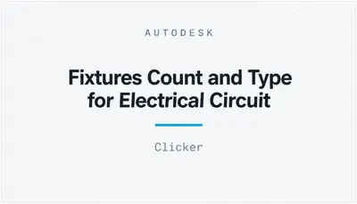 Fixtures Count and Type for Electrical Circuit — Autodesk plugin