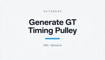 Generate GT Timing Pulley — Autodesk plugin