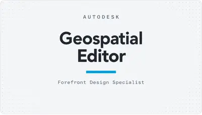 Geospatial Editor — Autodesk plugin