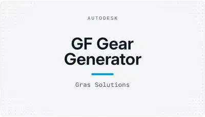 GF Gear Generator — Autodesk plugin