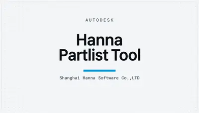Hanna Partlist Tool — Autodesk plugin
