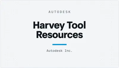 Harvey Tool Resources — Autodesk plugin