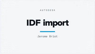 IDF import — Autodesk plugin
