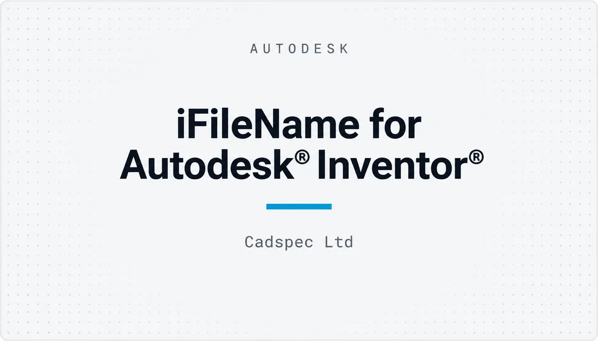 iFileName for Autodesk® Inventor® — cover image