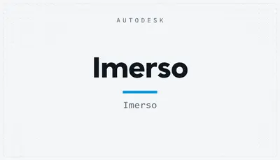 Imerso — Autodesk plugin