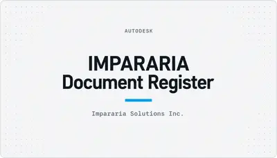 IMPARARIA Document Register — Autodesk plugin