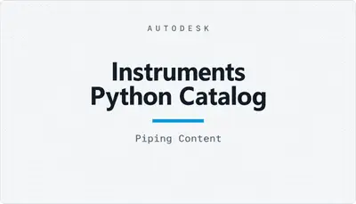 Instruments Python Catalog — Autodesk plugin