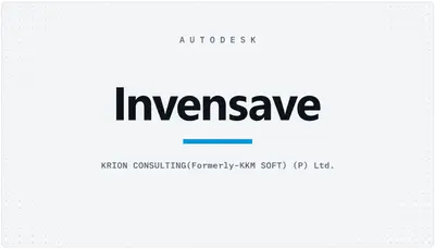Invensave — Autodesk plugin