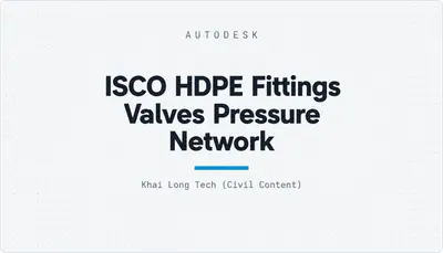 ISCO HDPE Fittings Valves Pressure Network — Autodesk plugin