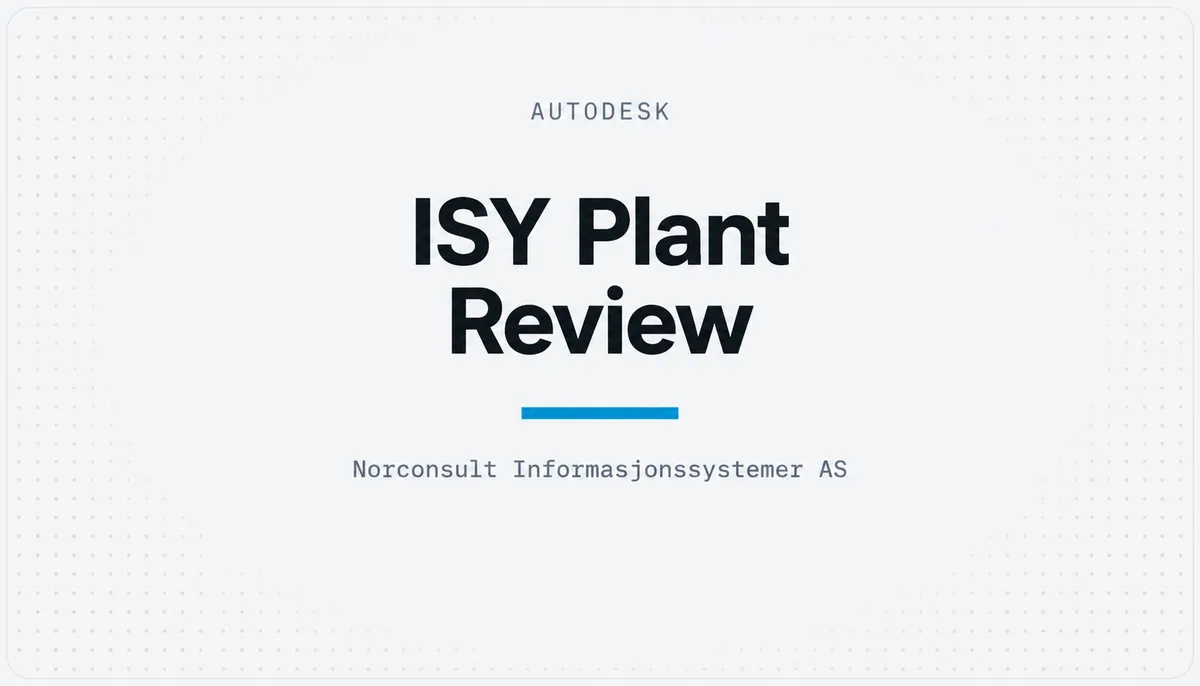 ISY Plant Review — cover image