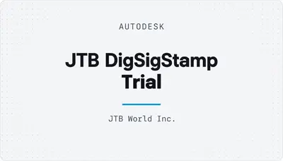 JTB DigSigStamp Trial — Autodesk plugin