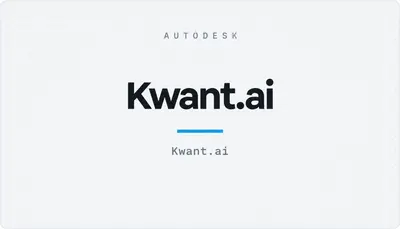 Kwant.ai — Autodesk plugin
