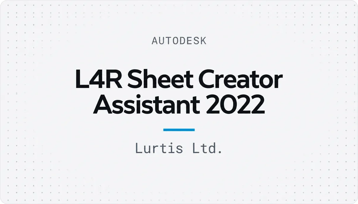 L4R Sheet Creator Assistant 2022 — cover image