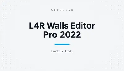 L4R Walls Editor Pro 2022 — Autodesk plugin