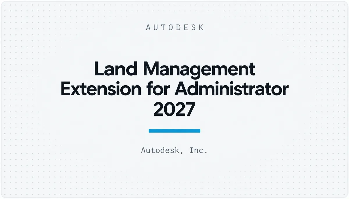 Land Management Extension for Administrator 2027 — cover image