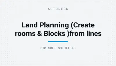 Land Planning (Create rooms & Blocks )from lines — Autodesk plugin