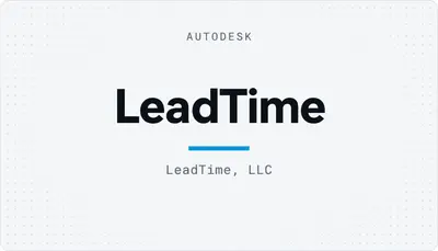 LeadTime — Autodesk plugin
