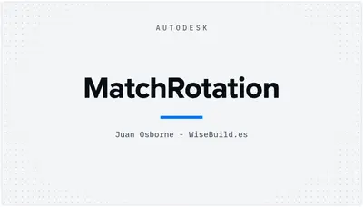MatchRotation — Autodesk plugin