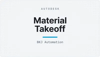 Material Takeoff — Autodesk plugin