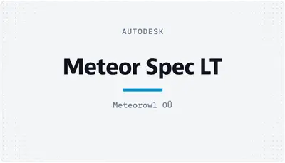 Meteor Spec LT — Autodesk plugin