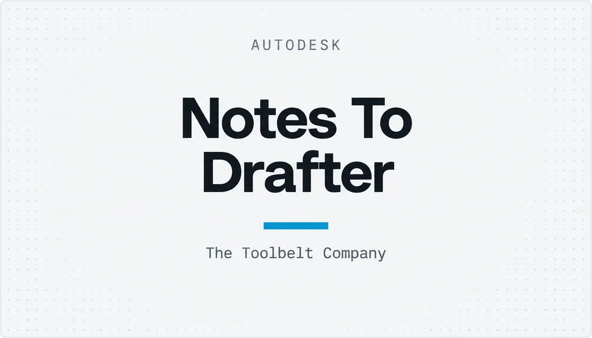 Notes To Drafter — cover image