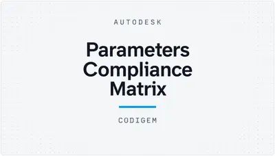 Parameters Compliance Matrix — Autodesk plugin