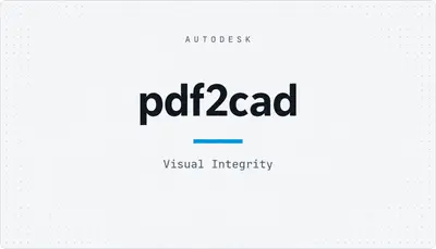 pdf2cad — Autodesk plugin