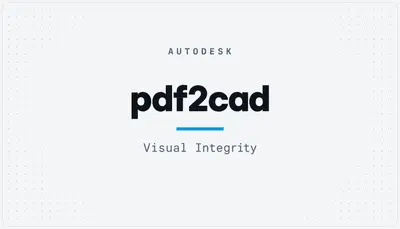 pdf2cad — Autodesk plugin