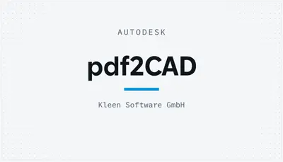 pdf2CAD — Autodesk plugin