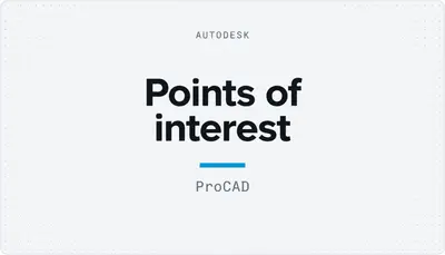 Points of interest — Autodesk plugin