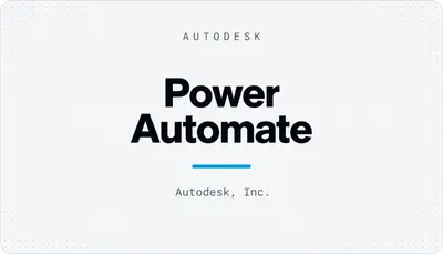 Power Automate — Autodesk plugin