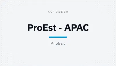ProEst - APAC — Autodesk plugin