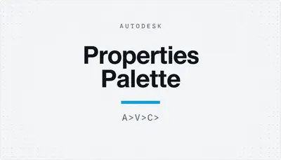 Properties Palette — Autodesk plugin