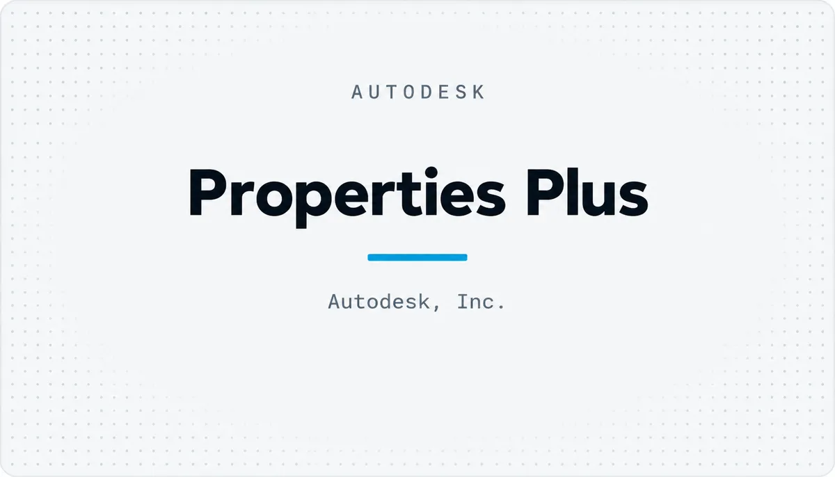 Properties Plus — cover image