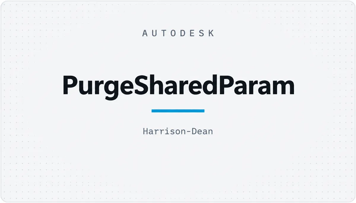 PurgeSharedParam — cover image