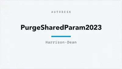 PurgeSharedParam2023 — Autodesk plugin