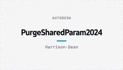 PurgeSharedParam2024 — Autodesk plugin