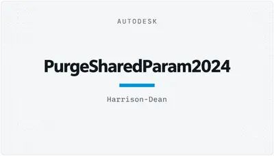 PurgeSharedParam2024 — Autodesk plugin