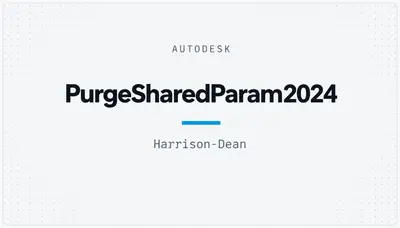 PurgeSharedParam2024 — Autodesk plugin