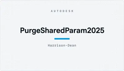 PurgeSharedParam2025 — Autodesk plugin