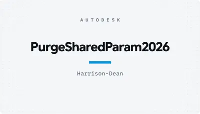 PurgeSharedParam2026 — Autodesk plugin
