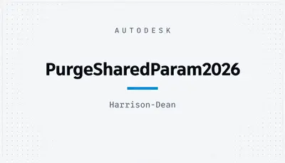 PurgeSharedParam2026 — Autodesk plugin