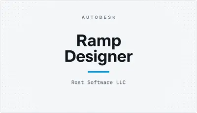 Ramp Designer — Autodesk plugin
