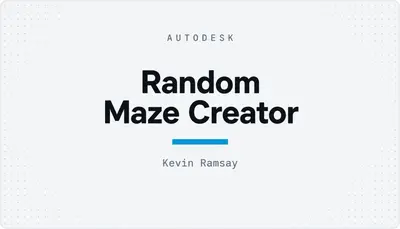 Random Maze Creator — Autodesk plugin