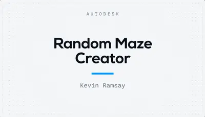 Random Maze Creator — Autodesk plugin